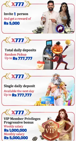 X777 game download . invite friends and earn free money