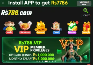 RS786 game download invite and earn free bonus up to Rs 1000