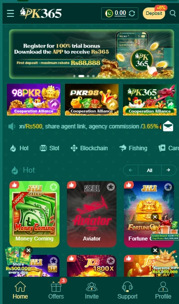 PK365 game download new earning apk in Pakistan 