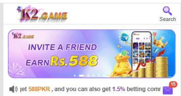 K2 casino game download and earn Rs 588 free