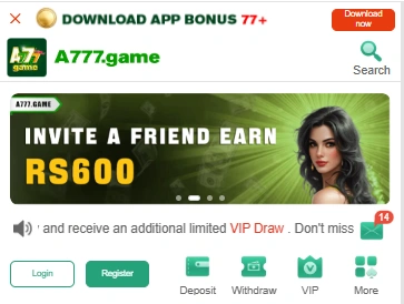 A777 download game , invite friends and earn free money